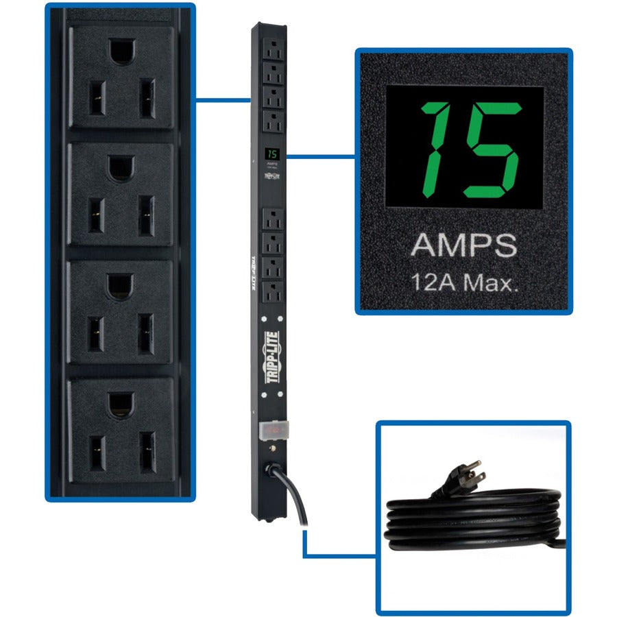 Tripp Lite par Eaton avec compteur PDUMV15-24 PDU 8 prises PDUMV15-24