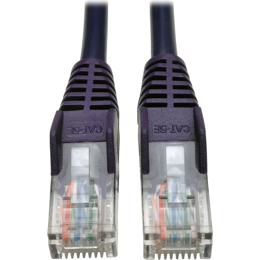 Tripp Lite by Eaton Cat5e 350 MHz Snagless Molded UTP Patch Cable (RJ45 M/M), Purple, 3 ft N001-003-PU