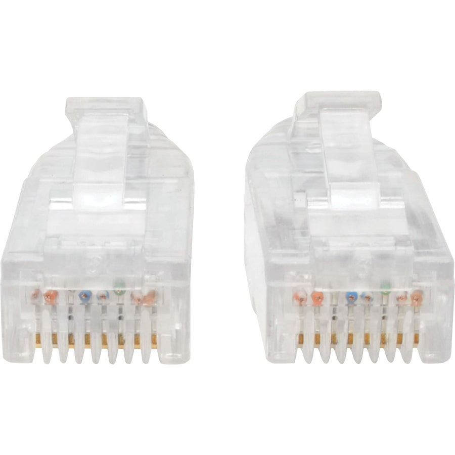 Câble de brassage UTP Tripp Lite by Eaton Cat6 (RJ45) - M/M, Gigabit, sans accroc, moulé, fin, gris, 8 po N201-S8N-GY