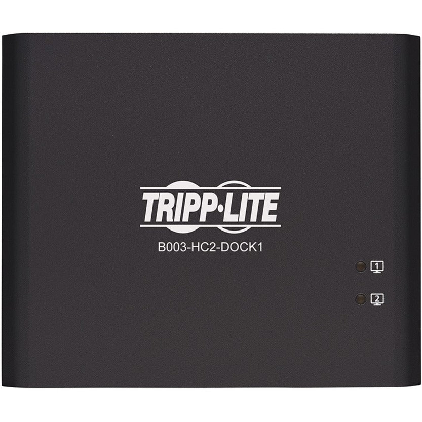 Tripp Lite by Eaton B003-HC2-DOCK1 2-Port USB-C KVM Dock, Black B003-HC2-DOCK1