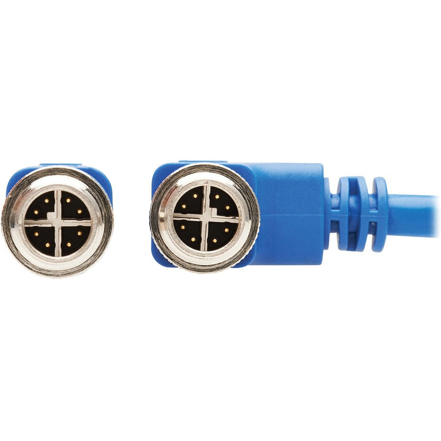 Câble Ethernet Tripp Lite by Eaton NM12-603-10M-BL M12 X-Code Cat6, M/M, bleu, 10 m (32,8 pi) NM12-603-10M-BL