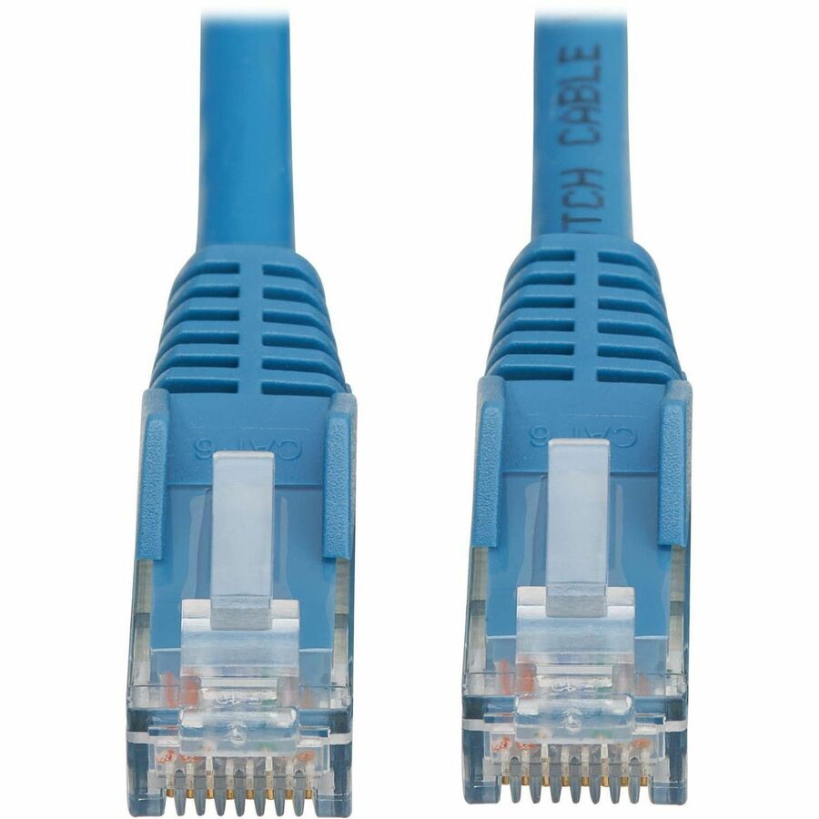 Tripp Lite by Eaton Cat6 Gigabit Snagless Molded UTP Ethernet Cable (RJ45 M/M), PoE, LSZH, Blue, 1 m N201L-01M-BL