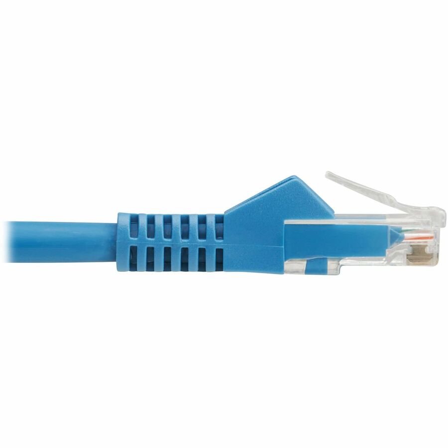 Tripp Lite by Eaton Cat6 Gigabit Snagless Molded UTP Ethernet Cable (RJ45 M/M), PoE, LSZH, Blue, 1 m N201L-01M-BL