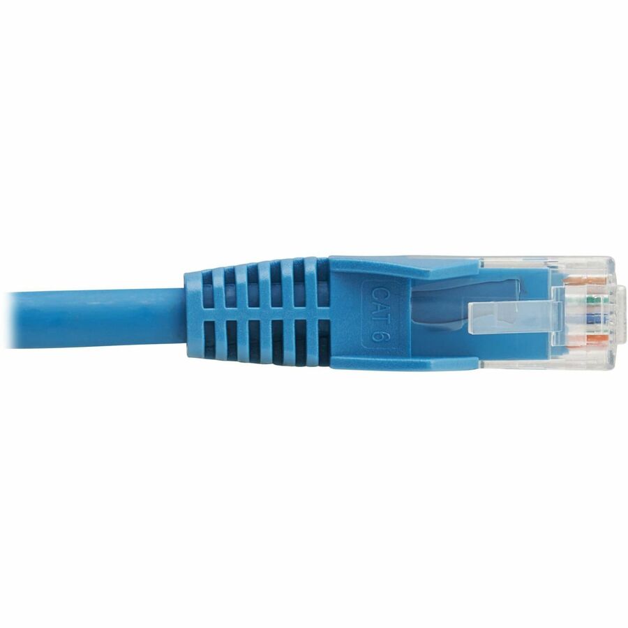 Tripp Lite by Eaton Cat6 Gigabit Snagless Molded UTP Ethernet Cable (RJ45 M/M), PoE, LSZH, Blue, 1 m N201L-01M-BL