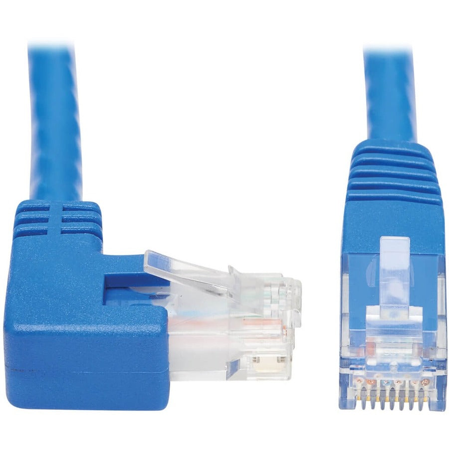 Tripp Lite by Eaton N204-015-BL-RA Câble Ethernet Cat6 à angle droit - 15 pieds, M/M, Bleu N204-015-BL-RA