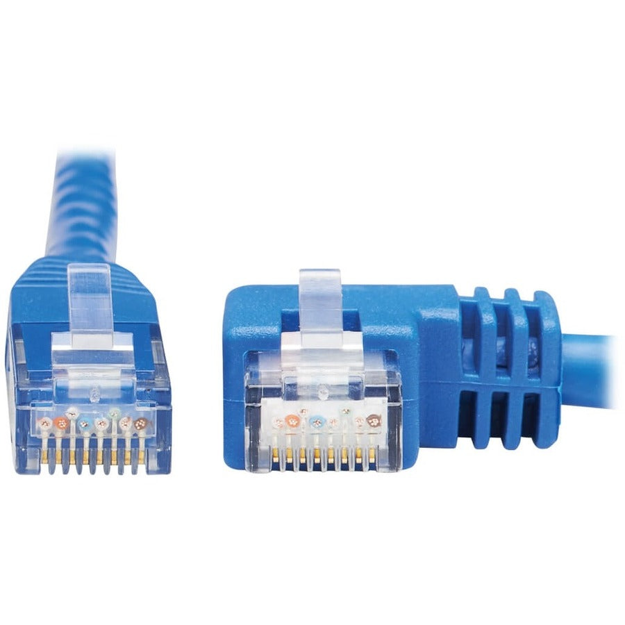 Tripp Lite by Eaton N204-015-BL-RA Câble Ethernet Cat6 à angle droit - 15 pieds, M/M, Bleu N204-015-BL-RA