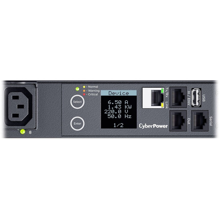 CyberPower PDU41005 Single Phase 100 - 240 VAC 20A Switched PDU PDU41005