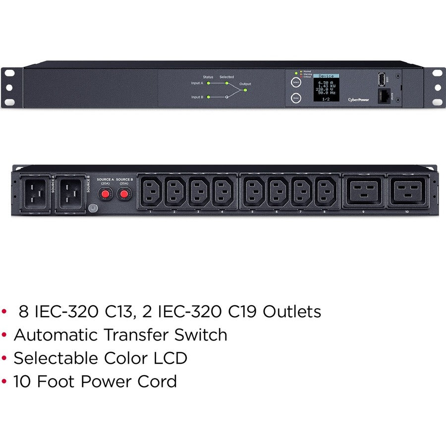 CyberPower ATS PDU24005 PDU 10 prises PDU24005