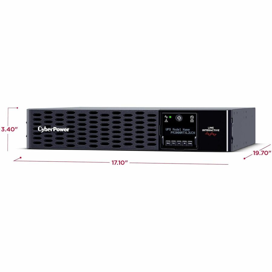 CyberPower Smart App Sinewave PR2000RTXL2UCN 2000VA Rack/Tower UPS PR2000RTXL2UCN