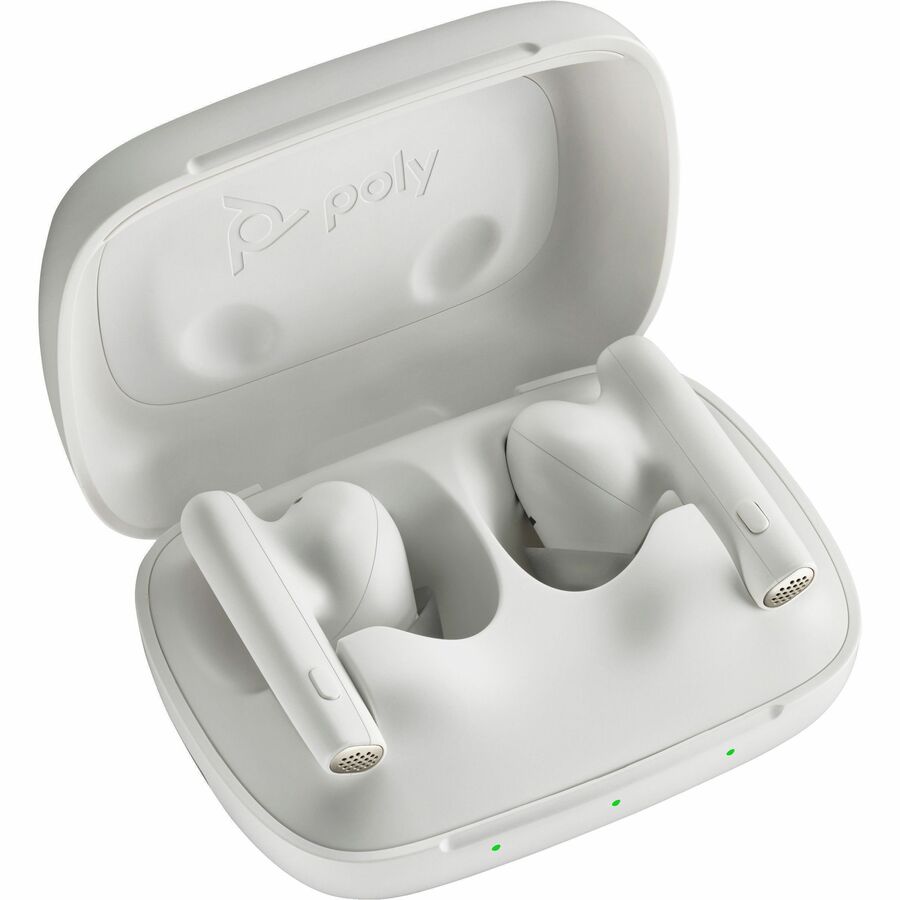 Écouteurs Poly Voyager Free 60 UC M White Sand + adaptateur BT700 USB-A + étui de charge de base 7Y8L5AA