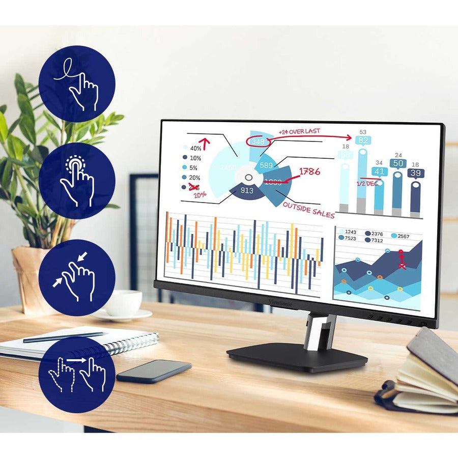 ViewSonic ViewBoard ID2455 24" Class LCD Touchscreen Monitor - 16:9 - 6 ms GTG (OD) ID2455