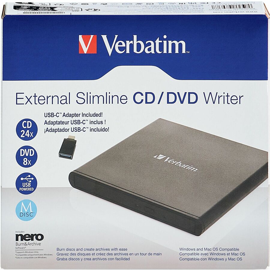 Verbatim DVD-Writer - External - 1 x Pack 98938