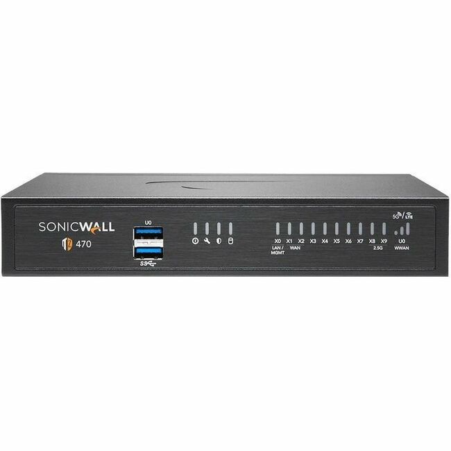 Appareil de sécurité réseau/pare-feu SonicWall TZ470 03-SSC-1367