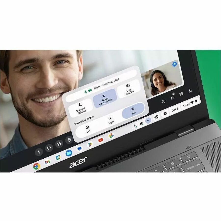 Acer Chromebook Plus 514 CBE574-1T-R8T7 Chromebook à écran tactile 14" - WUXGA - 1920 x 1200 - AMD Ryzen 3 7320C Quad-core (4 Core) 2,40 GHz - 8 Go de RAM totale - 256 Go SSD - Iron NX.KRDAA.001