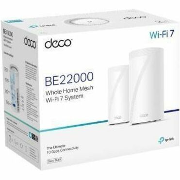 TP-Link Deco BE85 BE22000 Wi-Fi 7 IEEE 802.11be Ethernet Wireless Router DECO BE85(2-PACK)