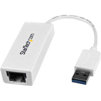 StarTech.com USB to Ethernet Adapter, USB 3.0 to 10/100/1000 Gigabit Ethernet LAN Adapter, USB to RJ45 Adapter, TAA Compliant USB31000SW