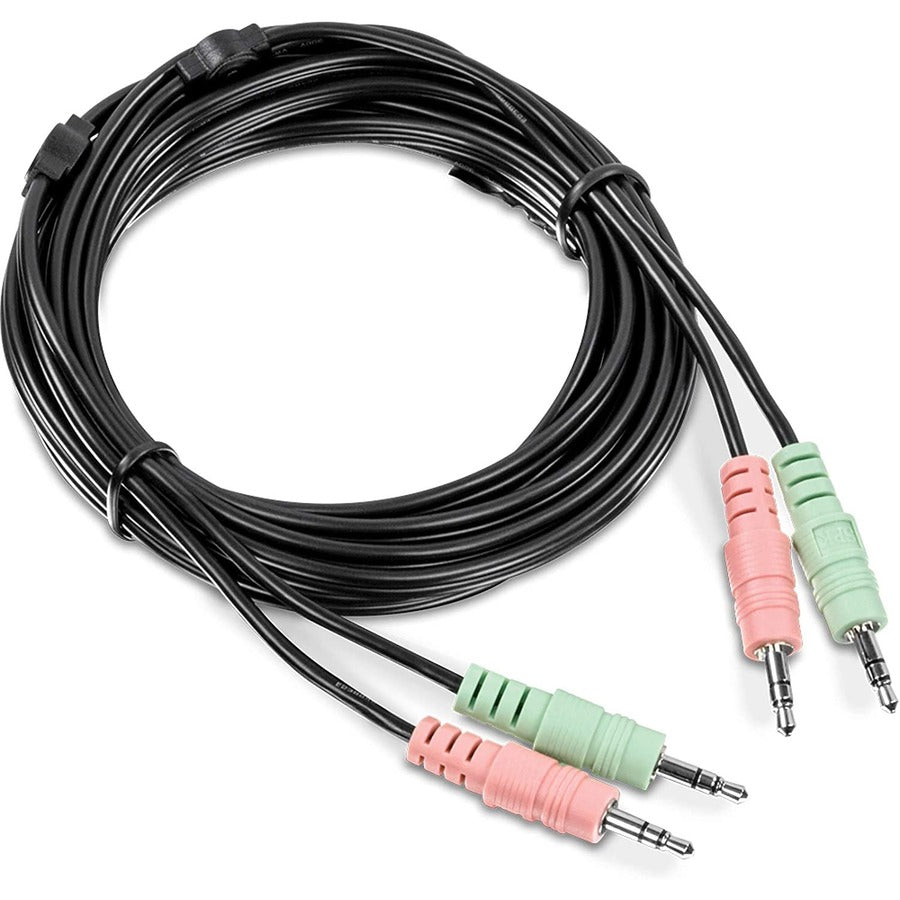 TRENDnet Kit de câbles DVI-I, USB et audio KVM de 3 m, connectez un ordinateur DVI au commutateur KVM TRENDnet TK-232DV, souris/clavier USB, DVI-I et connexions audio 3,5 mm, TK-CD10 TK-CD10