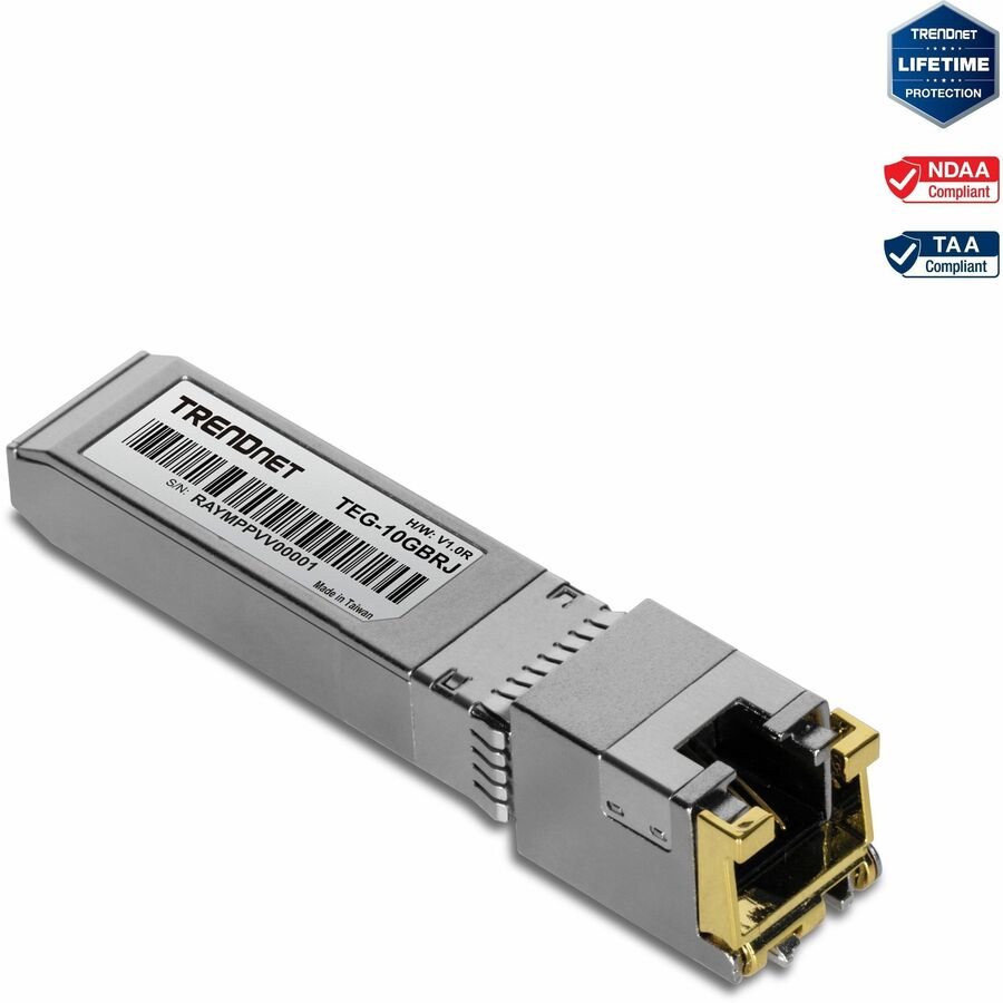 TRENDnet 10G RJ-45 Copper SFP+ Module TEG-10GBRJ