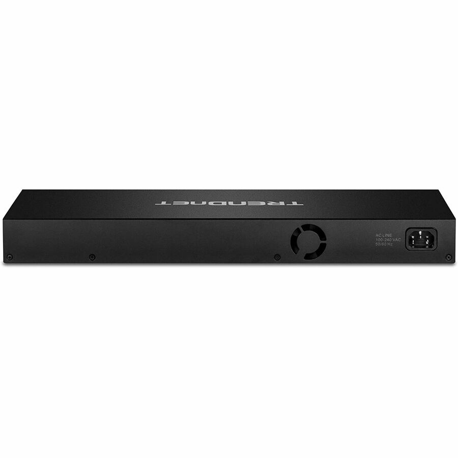 Commutateur Poe+ Gigabit haute puissance TRENDnet à 18 ports ; 16 ports Gigabit Poe+ ; 2 ports Gigabit partagés ; Capacité de commutation de 36 Gbit/s ; Budget d'alimentation PoE de 440 W ; TPE-TG182F TPE-TG182F