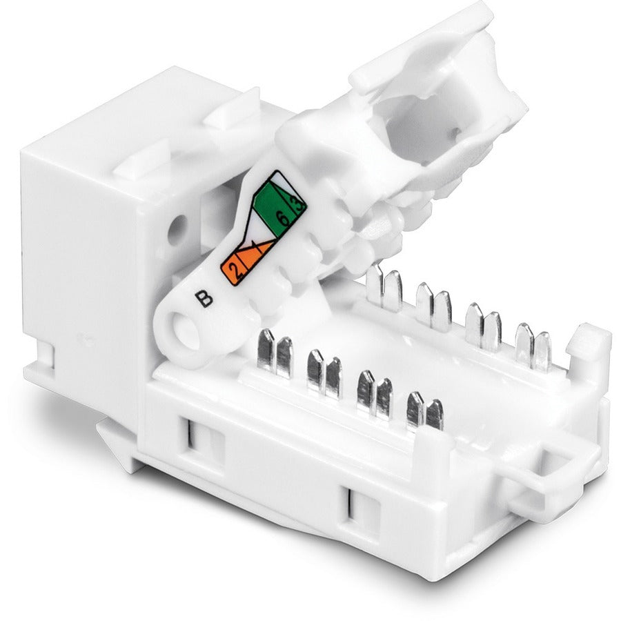 TRENDnet Cat6 Keystone Jack 50-Pack Bundle, TC-K50C6, Compatible with Cat5/Cat5e/Cat6 Cabling Cat6 RJ45 Keystone Jacks, Use with the TC-KP24 or TC-KP48 Blank Keystone Patch Panels (Sold Separately) TC-K50C6