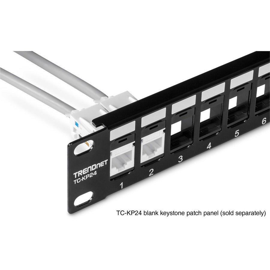 TRENDnet Cat6 Keystone Jack 50-Pack Bundle, TC-K50C6, Compatible with Cat5/Cat5e/Cat6 Cabling Cat6 RJ45 Keystone Jacks, Use with the TC-KP24 or TC-KP48 Blank Keystone Patch Panels (Sold Separately) TC-K50C6