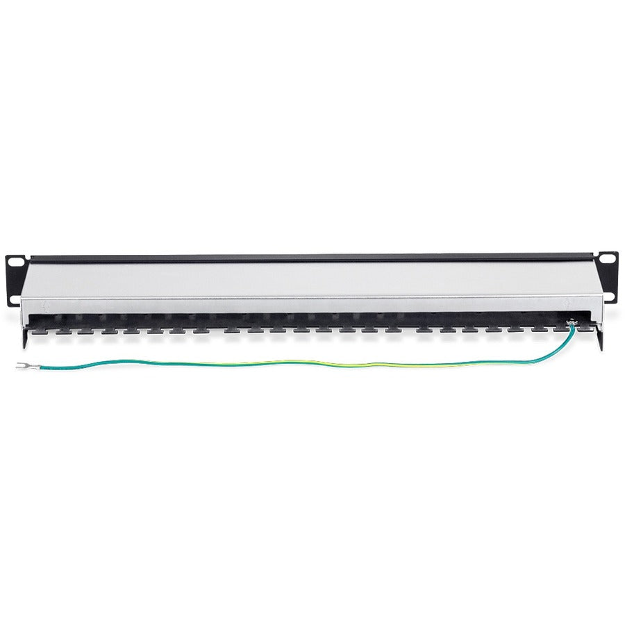 TRENDnet 16-Port Cat6A Shielded Patch Panel, TC-P16C6AS, 1U 19" Metal Housing, 10G Ready, Cat5e/Cat6/Cat6A Ethernet Cable Compatible, Cable Management, Color-coded Labeling for T568A and T568B wiring TC-P16C6AS