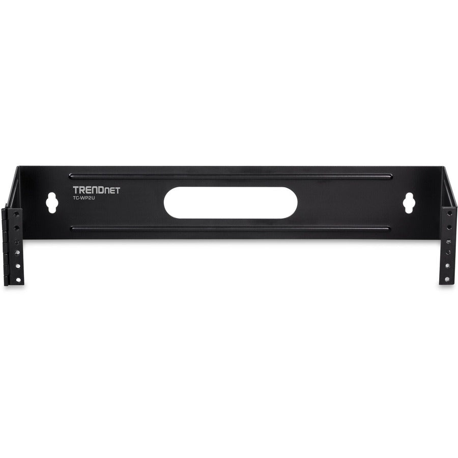 TRENDnet 2U 19-inch Hinged Wall Mount Bracket for Patch Panels and PDU Power Strips, TC-WP2U, Supports EIA-310, Steel Construction, Use with TRENDnet TC-P24C6 & TC-P16C6 Patch Panels (sold separately) TC-WP2U