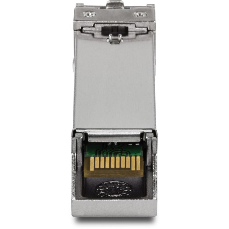 TRENDnet 1000Base- SX Industrial SFP to RJ45 Multi-Mode LC Module; TI-MGBSX; Up to 550m (1;804 Ft); IEE 802.3z; ANSI Fiber Channel; Data Rates up to 1.25Gbps; LC-Type Duplex; Lifetime Protection TI-MGBSX