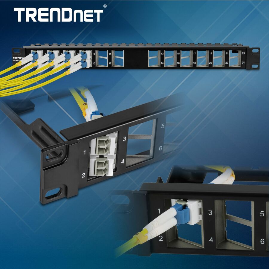 TRENDnet LC Duplex Fiber Optic Keystone Coupler Jacks- 5-Pack TC-K05LC