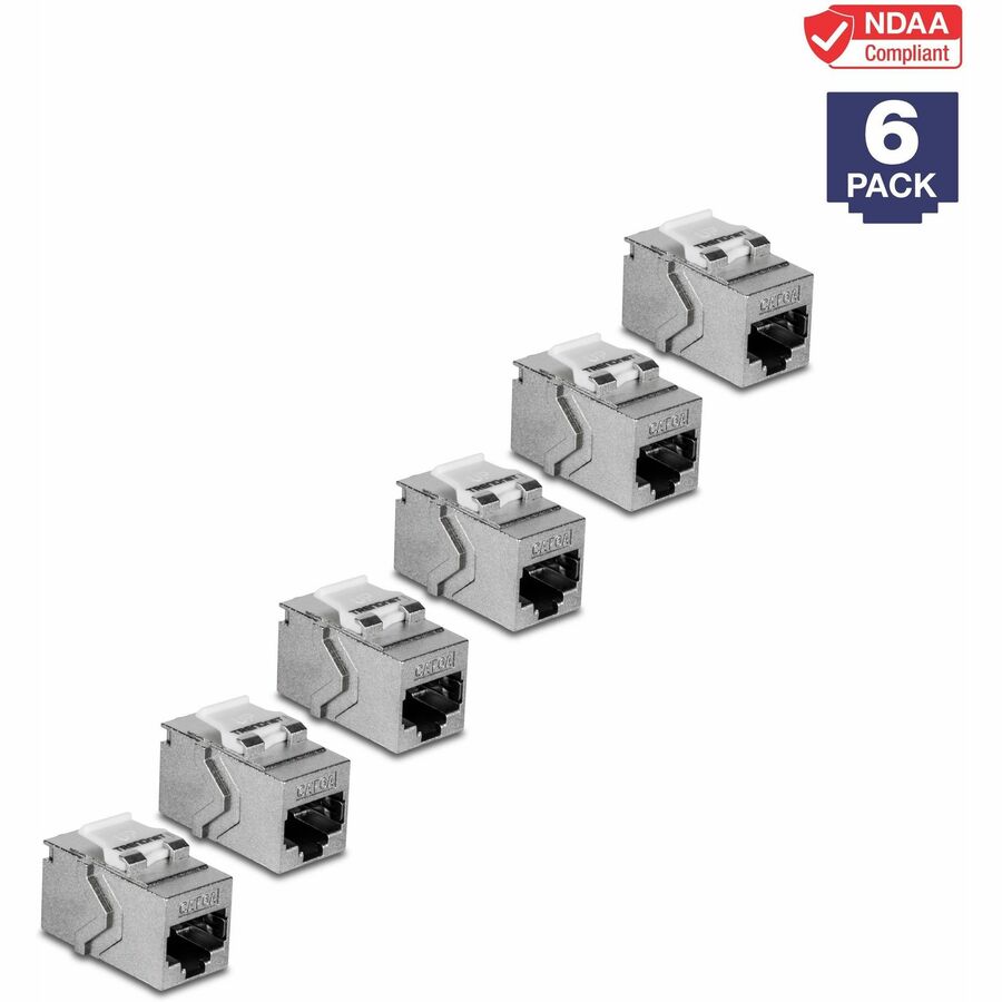 TRENDnet Cat6A RJ-45 Keystone Inline Coupler (6-Pack) TC-KC06C6A