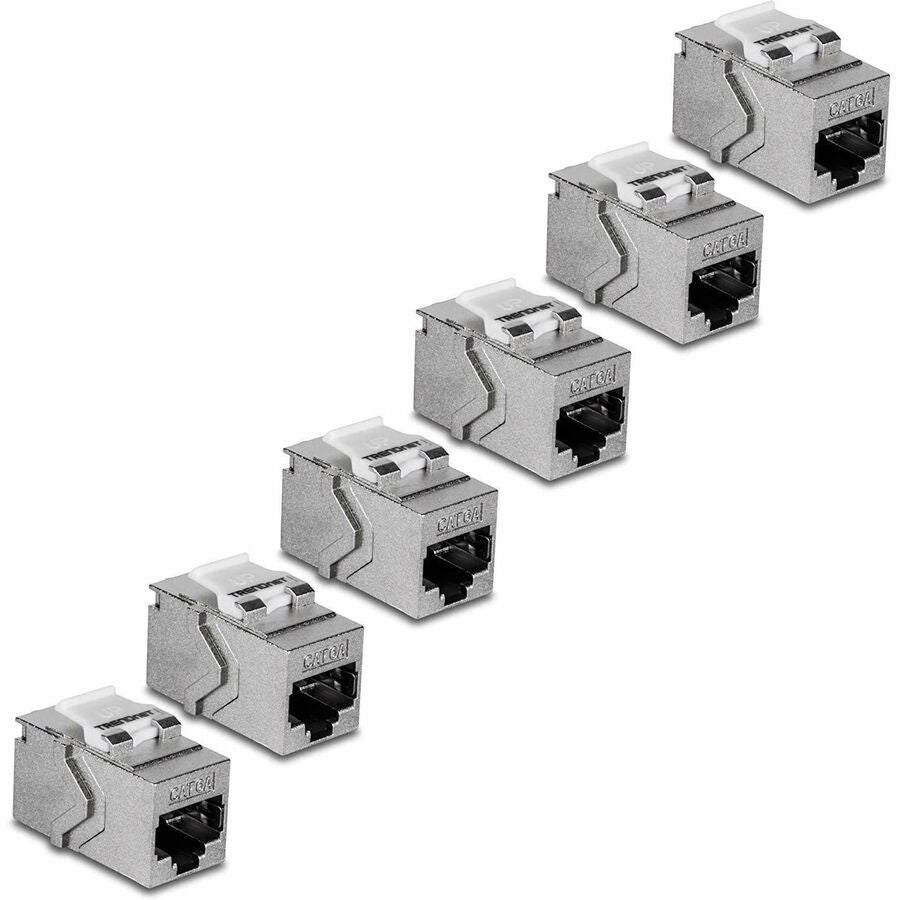 TRENDnet Cat6A RJ-45 Keystone Inline Coupler (6-Pack) TC-KC06C6A