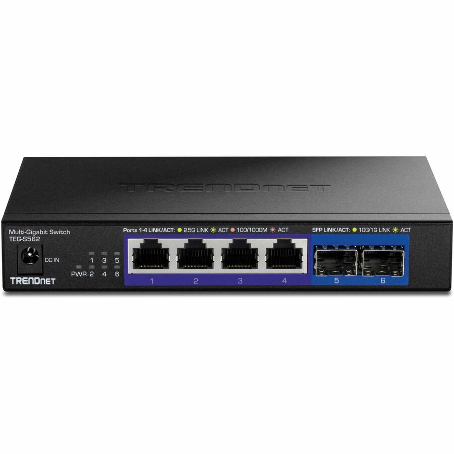 TRENDnet 6-Port Unmanaged Multi-Gig Switch TEG-S562