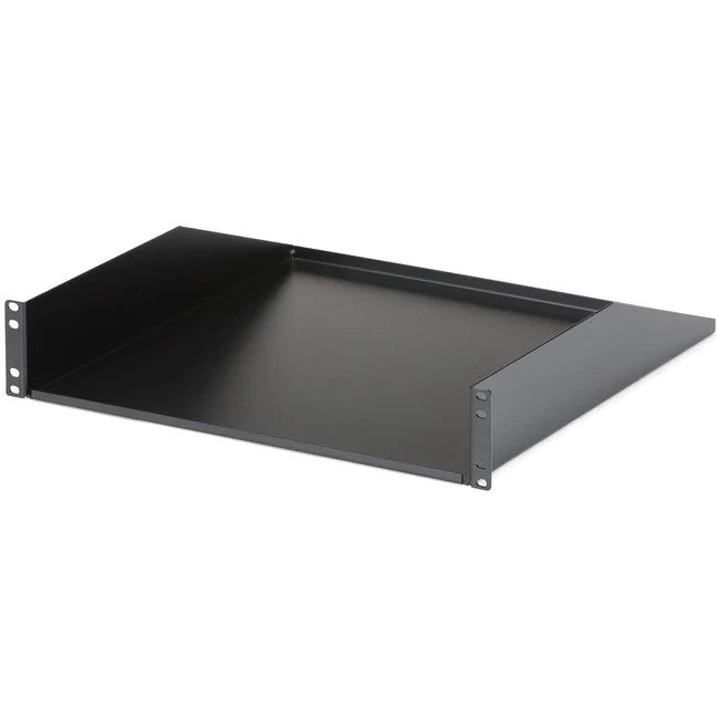 StarTech.com 2U Heavy Duty Server Rack Mount Shelf - 125lbs - 18in Deep Steel Universal Cantilever Tray for 19" AV/ Network Equipment Rack (CABSHELFHD) CABSHELFHD