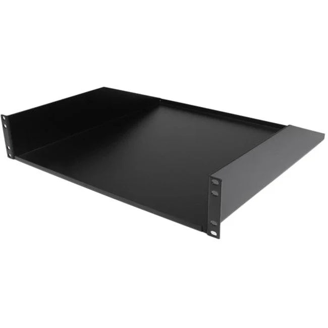 StarTech.com 2U Heavy Duty Server Rack Mount Shelf - 125lbs - 18in Deep Steel Universal Cantilever Tray for 19" AV/ Network Equipment Rack (CABSHELFHD) CABSHELFHD