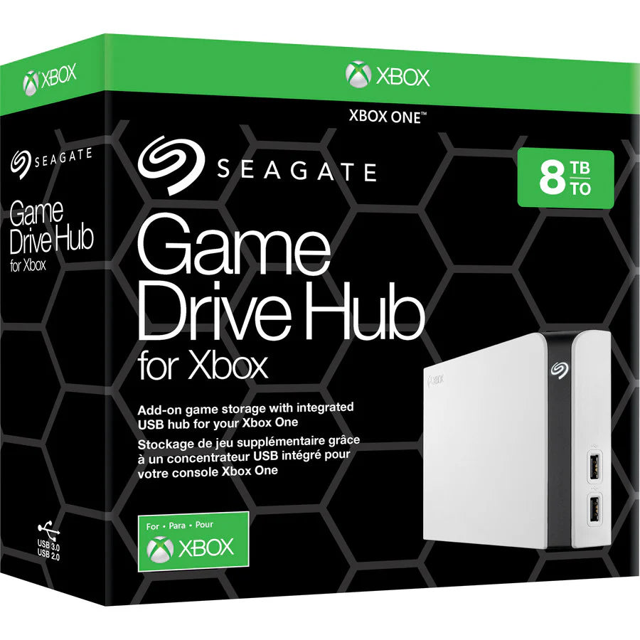 Seagate Game Drive STGG8000400 8 TB Portable Hard Drive - External - White STGG8000400