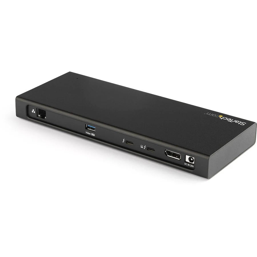 StarTech.com Thunderbolt 3 Dock - Dual Monitor 4K 60Hz Docking Station w/ DisplayPort - PCIe M.2 NVMe SSD Enclosure, SD 4.0, USB, 85W PD TB3DK2DPM2