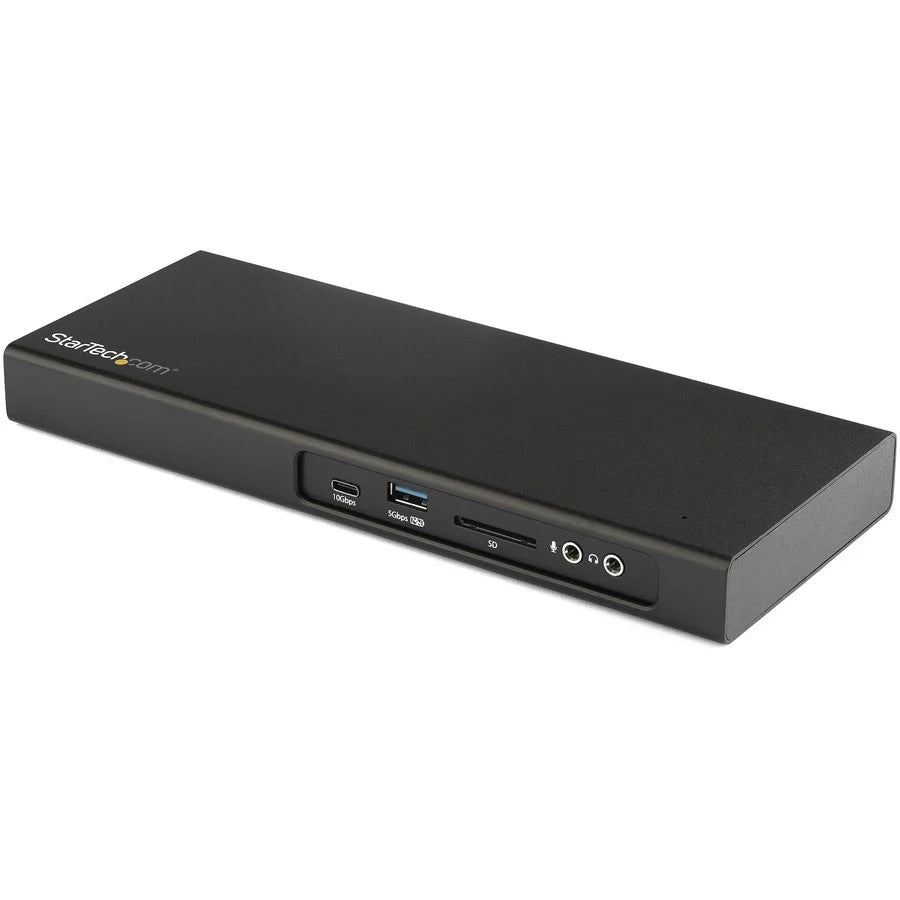 StarTech.com Thunderbolt 3 Dock - Dual Monitor 4K 60Hz Docking Station w/ DisplayPort - PCIe M.2 NVMe SSD Enclosure, SD 4.0, USB, 85W PD TB3DK2DPM2