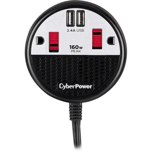 CyberPower CPS160PPB2U 160W Power Inverter - Black/Red CPS160PPB2U