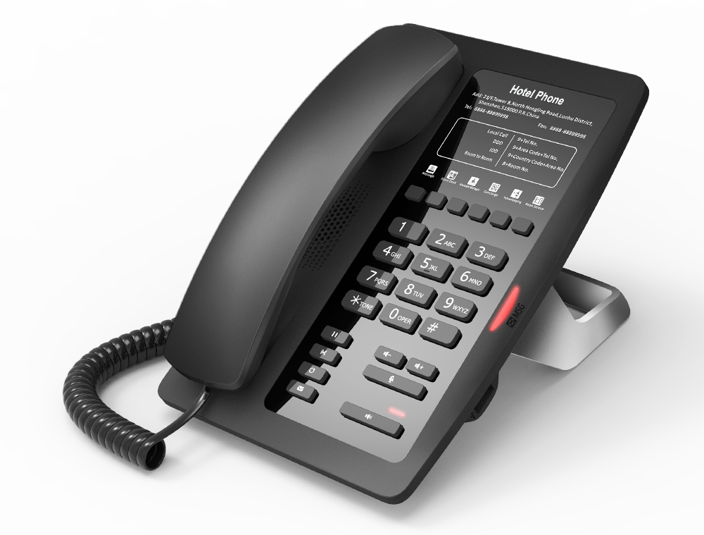 Fanvil WiFi Hotel IP Phone - H3W BLACK