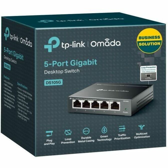 TP-Link Omada 5-Port Gigabit Desktop Switch DS105G