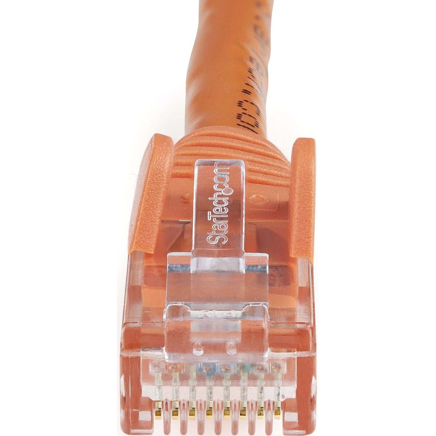 StarTech.com 1ft CAT6 Ethernet Cable - Orange Snagless Gigabit - 100W PoE UTP 650MHz Category 6 Patch Cord UL Certified Wiring/TIA N6PATCH1OR