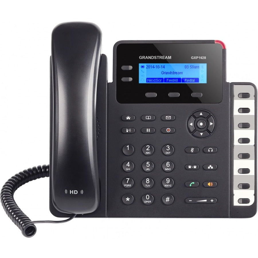 Grandstream GXP1628 IP Phone - Corded - Wall Mountable - Black GXP1628