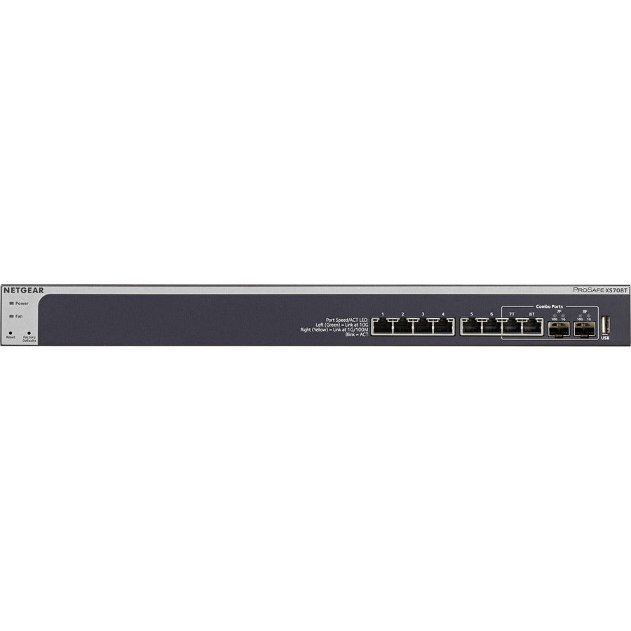 Netgear XS708T - Switch administrable intelligent ProSAFE 10 Gigabit XS708T-100NES