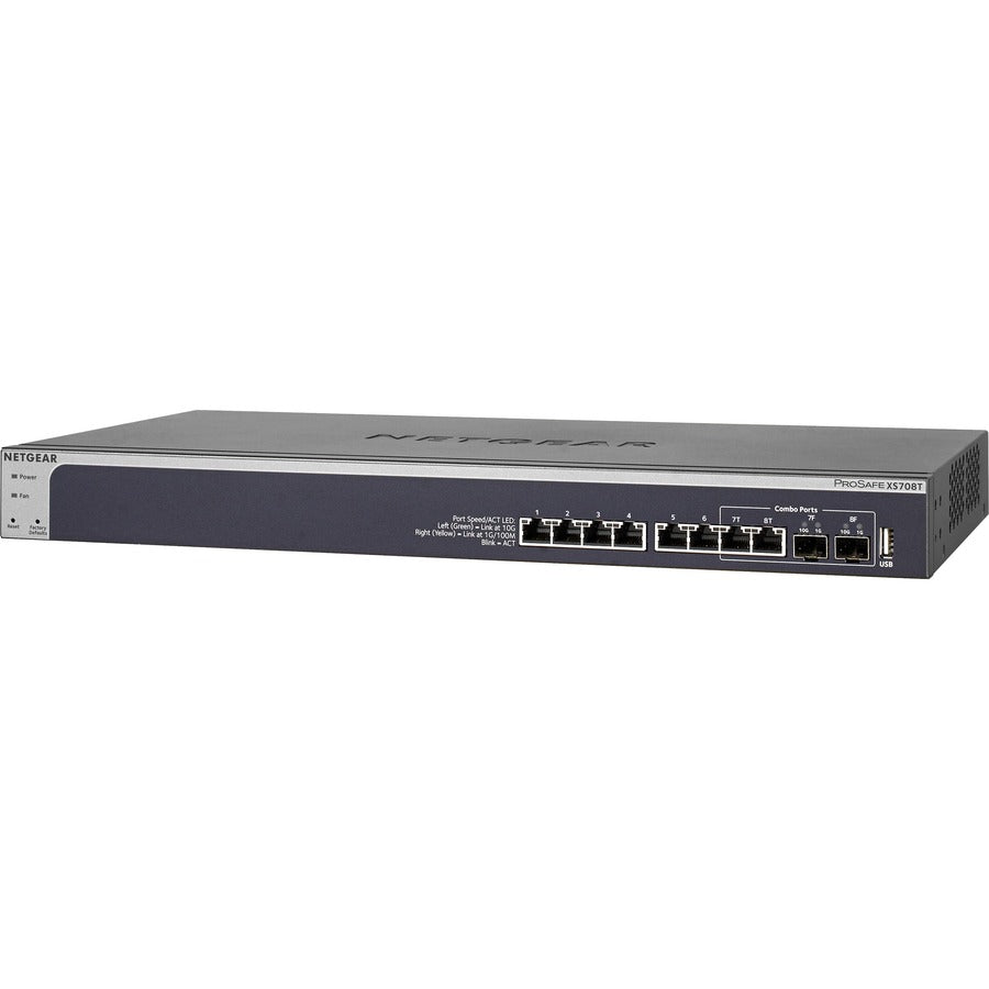 Netgear XS708T - Switch administrable intelligent ProSAFE 10 Gigabit XS708T-100NES