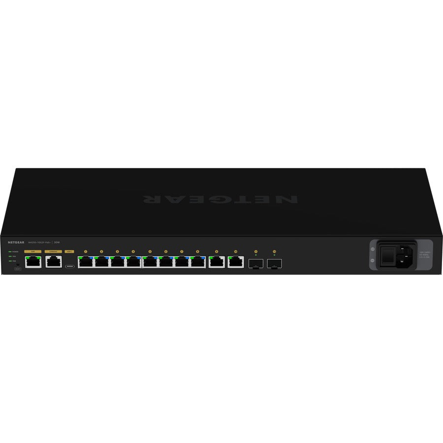 Netgear AV Line M4250-10G2F-PoE+ 8x1G PoE+ 125W 2x1G and 2xSFP Managed Switch (GSM4212P) GSM4212P-100NAS