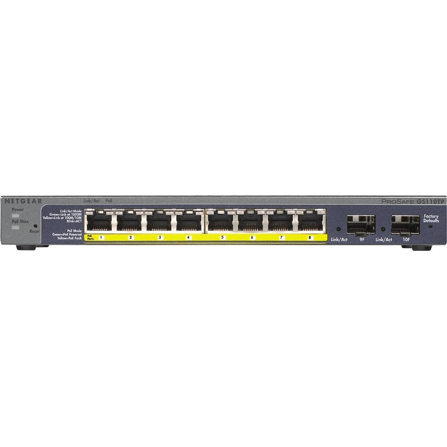 Commutateur Ethernet Netgear ProSafe GS110TP GS110TP-300NAS