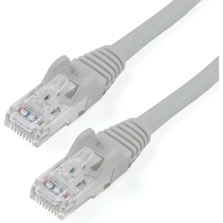 StarTech.com Câble Ethernet CAT6 de 3,7 m – Gris Gigabit sans accroc – 100 W PoE UTP 650 MHz Catégorie 6 Cordon de brassage Câblage certifié UL/TIA N6PATCH12GR