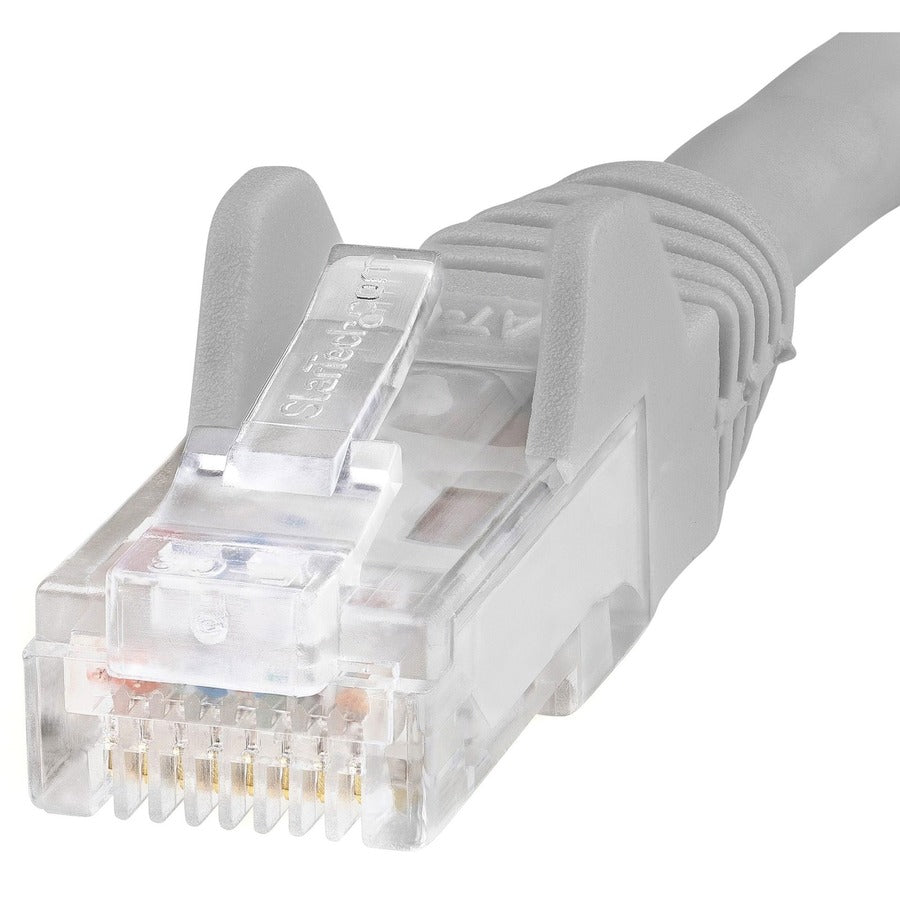 StarTech.com Câble Ethernet CAT6 de 3,7 m – Gris Gigabit sans accroc – 100 W PoE UTP 650 MHz Catégorie 6 Cordon de brassage Câblage certifié UL/TIA N6PATCH12GR