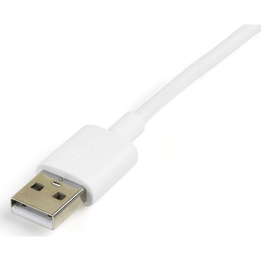 StarTech.com Câble Apple Lightning ou Micro USB vers USB de 1 m (3 pieds) pour iPhone / iPod / iPad - Blanc LTUB1MWH