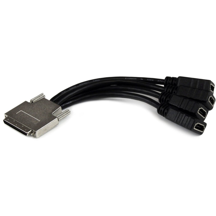 StarTech.com Câble VHDCI Full HD, câble de dérivation de carte vidéo HDMI 4 ports, 1920 x 1200 60 Hz, vidéo miroir/extension, adaptateur VHDCI vers HDMI VHDCI24HD